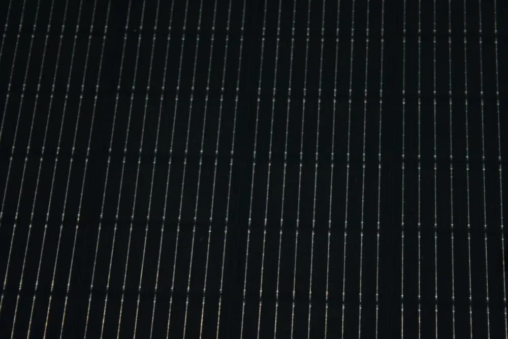 The same solar array restored to full shine after cleaning