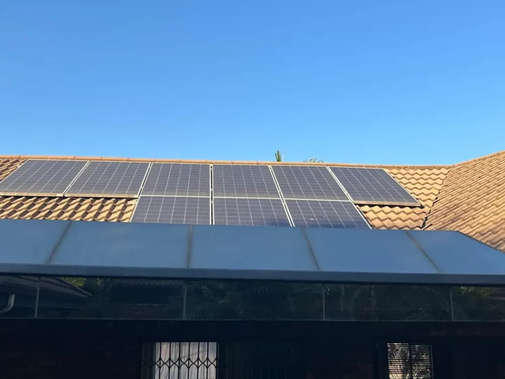 Solar panels covered in dust and grime before cleaning